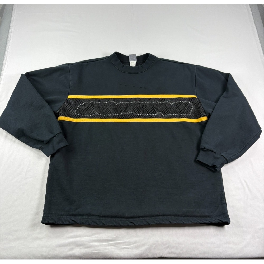 Vintage No Fear Sweatshirt‎ Mens Large Black Crew Neck Streetwear Grunge Y2K